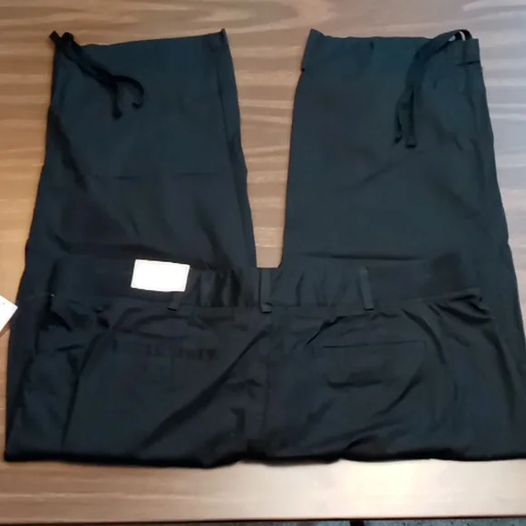 Studio Works Black Capri Pants w Leg Tie Hem Size 18 NWT - Picture 2 of 6